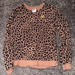 Nike Leopard Print Sweatshirt